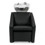 LAVATESTA PARRUCCHIERE | ELICE | SIMILPELLE NERA CON ALZA GAMBE ELETTRICO - immagine 2