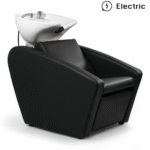 LAVATESTA PARRUCCHIERE | ELICE | SIMILPELLE NERA CON ALZA GAMBE ELETTRICO