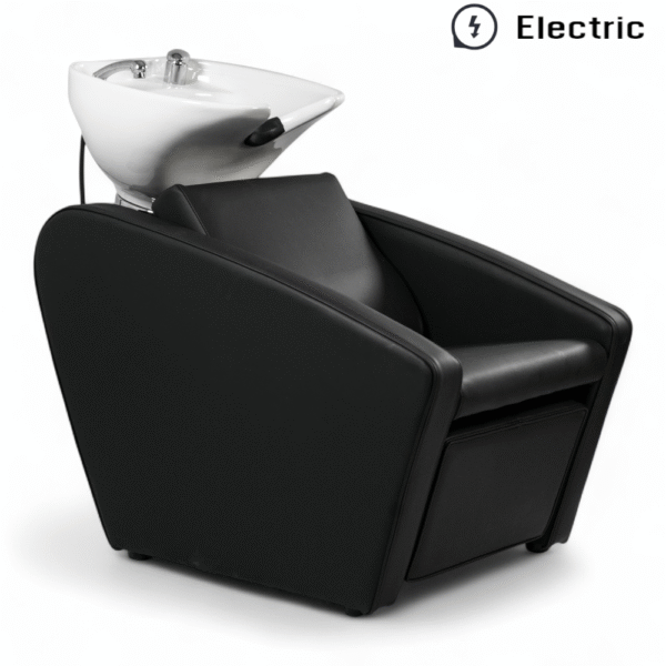 LAVATESTA PARRUCCHIERE | ELICE | SIMILPELLE NERA CON ALZA GAMBE ELETTRICO