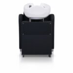 LAVATESTA PARRUCCHIERE | HATI.NE | SIMILPELLE NERA CON INSERTI IN ORO E ALZA GAMBE MANUALE - immagine 4