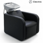 LAVATESTA PARRUCCHIERE | KARI | SIMILPELLE NERA CON ALZA GAMBE ELETTRICO