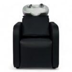 LAVATESTA PARRUCCHIERE | KARI | SIMILPELLE NERA CON ALZA GAMBE ELETTRICO - immagine 4