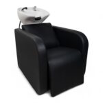 LAVATESTA PARRUCCHIERE | KARI | SIMILPELLE NERA CON ALZA GAMBE ELETTRICO - immagine 6