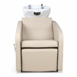 LAVATESTA PARRUCCHIERE | ELARA BEIGE | SIMILPELLE BEIGE CON ALZA GAMBE MANUALE - immagine 4