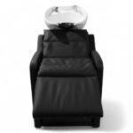 LAVATESTA PARRUCCHIERE | LOGE | SIMILPELLE NERA CON ALZA GAMBE ELETTRICO E MASSAGGIO - immagine 2
