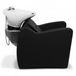 LAVATESTA PARRUCCHIERE | LOGE | SIMILPELLE NERA CON ALZA GAMBE ELETTRICO E MASSAGGIO - immagine 7