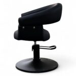 POLTRONA PARRUCCHIERE | MARENGO | SIMILPELLE NERA CON POMPA IDRAULICA - immagine 4