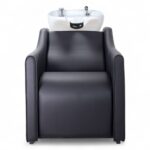 LAVATESTA PARRUCCHIERE | MOON | SIMILPELLE NERA CON ALZA GAMBE ELETTRICO - immagine 2