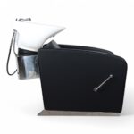 LAVATESTA PARRUCCHIERE | ELARA | SIMILPELLE NERA CON ALZA GAMBE MANUALE - immagine 3