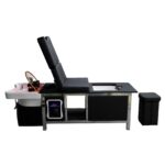 LETTINO HEAD SPA | SIMILPELLE NERA CON PEDICURE E ACCESSORI BEAUTY