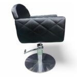 POLTRONA PARRUCCHIERE | MIRTO | SIMILPELLE NERA CON POMPA IDRAULICA - immagine 4