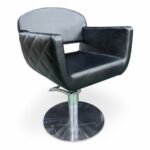 POLTRONA PARRUCCHIERE | MIRTO | SIMILPELLE NERA CON POMPA IDRAULICA