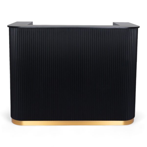 RECEPTION | SAMARIO | NERA CON BASE ORO 140 CM