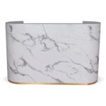 RECEPTION | TULIO | BIANCA EFFETTO MARMO 140 CM