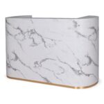 RECEPTION | TULIO | BIANCA EFFETTO MARMO 140 CM - immagine 3