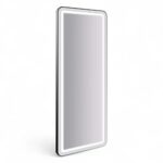 POSTAZIONE SPECCHIO | VEGA.BLACK | LED E INSERTI NERI